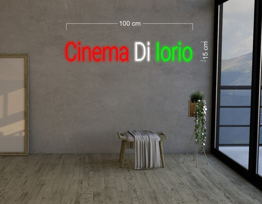 CINEMA DI LORIO + FIRE ICE | LED Neon Sign (2 signs)