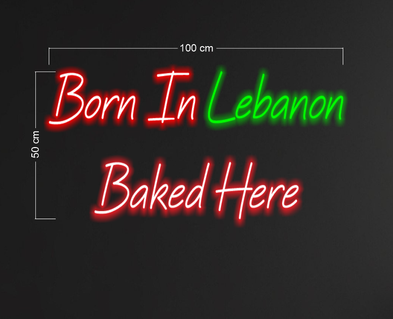 BORN IN LEBANON | LED Neon Sign (2 signs)