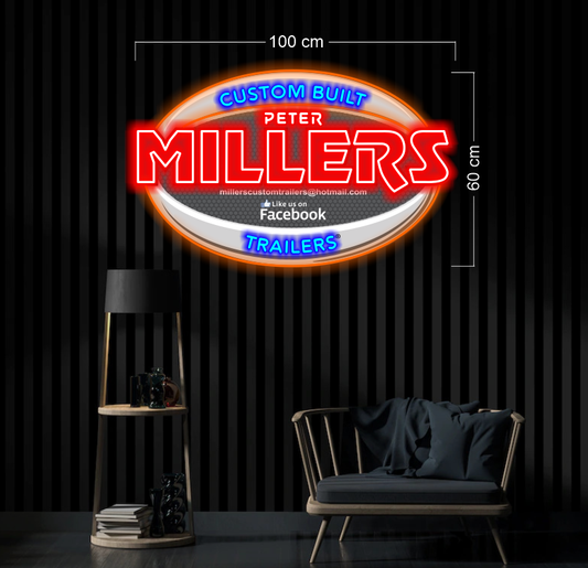 CUSTOM BUILT TRAILERS PETER MILLERS | LED Neon Sign