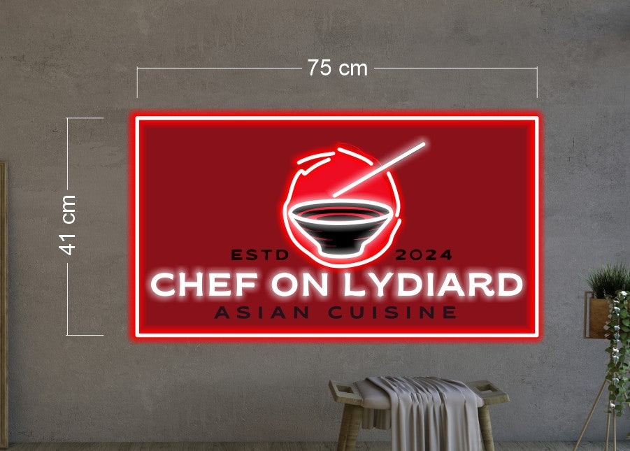 CHEF ON LYDIARD | LED Neon Sign