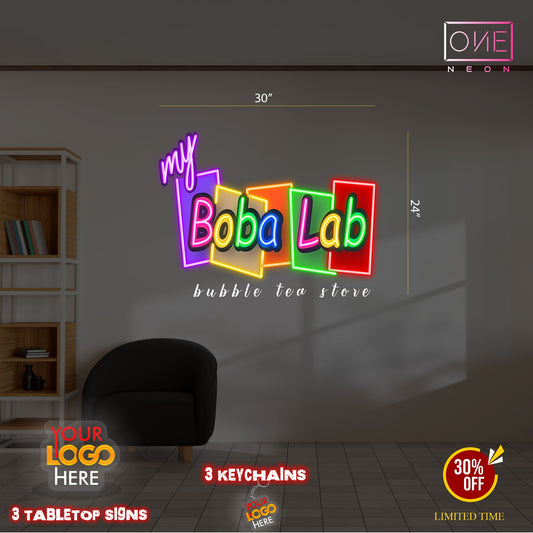 My Boba Lab | LED Neon Sign (outdoor)