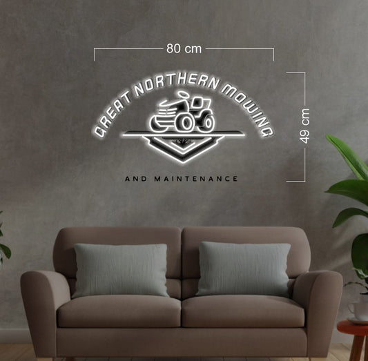 GREAT NORTHERN MOWING | LED Neon Sign