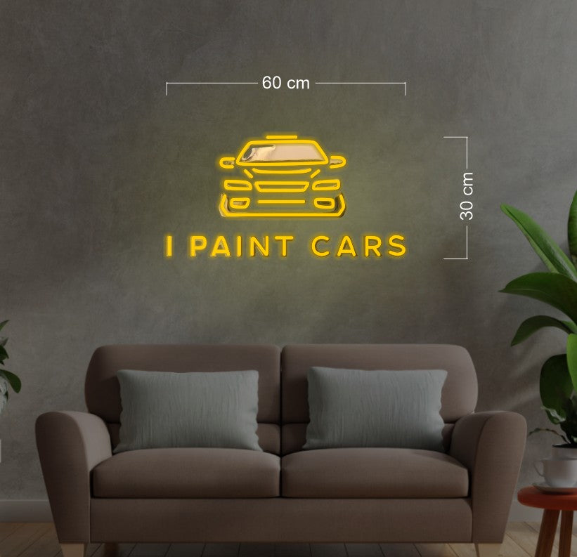I PAINT CARS | LED Neon Sign