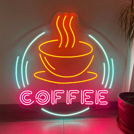 COFFEE + SHISHA | LED Neon Sign (2 waterproof signs)