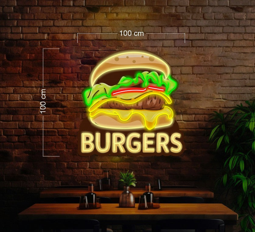 KEBABS + BURGERS | LED Neon Sign (2 signs)