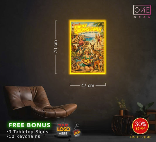 Come to sunny Queenland | LED Neon Sign