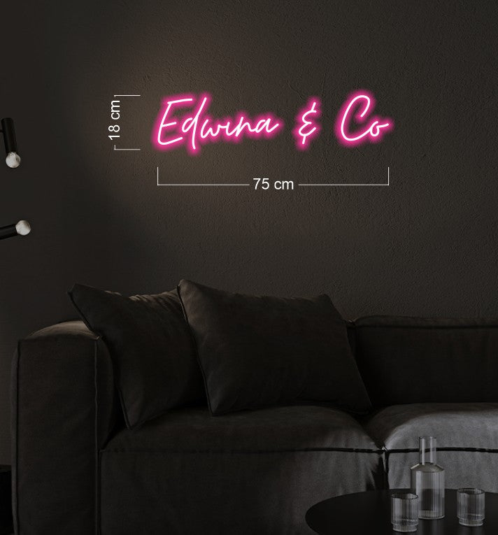 Enseigne au néon LED personnalisée pour entreprise