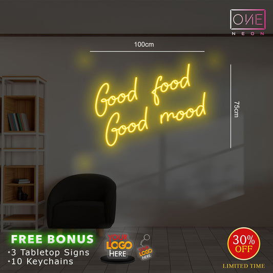 Good food good mood| LED Neon Sign