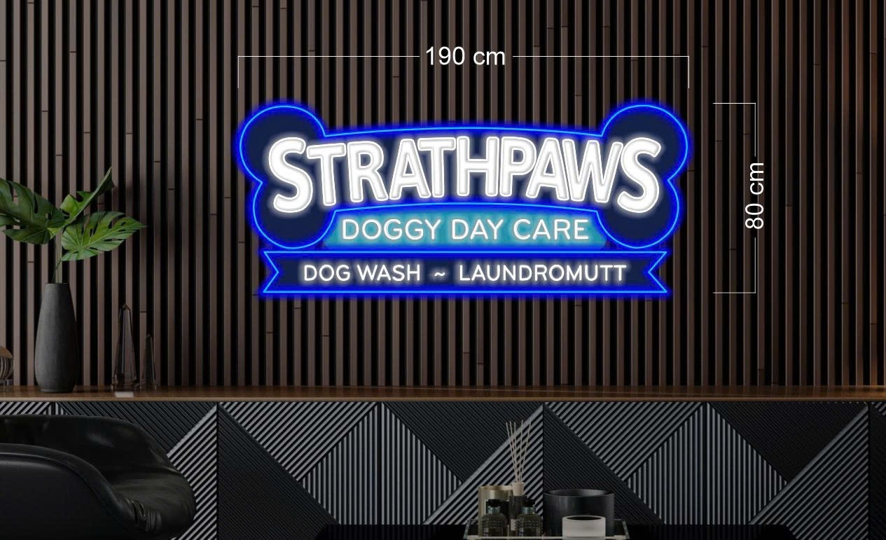 STRATHPAWS | LED Neon Sign