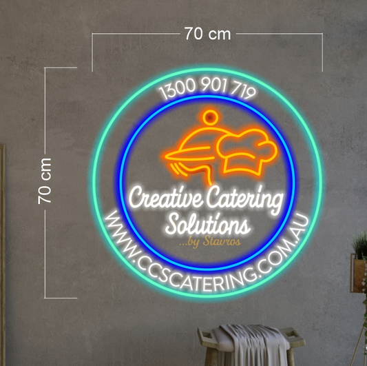 CREATIVE CATERING SOLUTIONS & THE FOOD ART BOX | LED Neon Sign