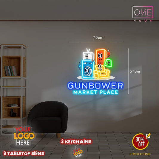 Enseigne au néon LED personnalisée pour entreprise