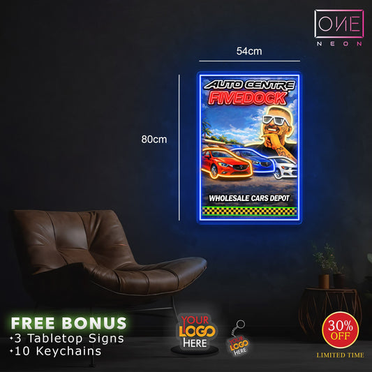 AUTO CENTRE FIVEDOCK| LED Neon Sign