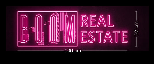 BOOM REAL ESTATE | LED Neon Sign