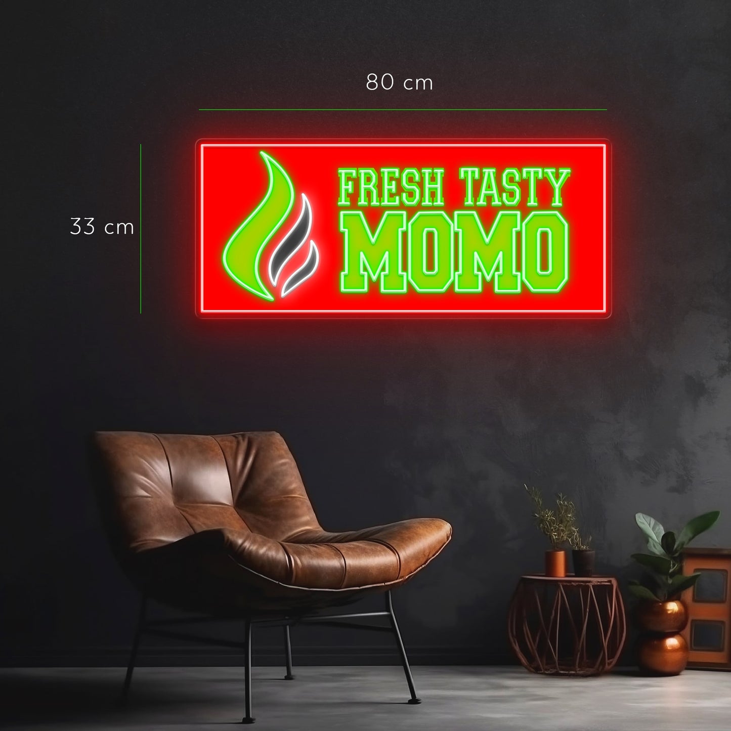 FRESH TASTY MOMO | LED Neon Sign