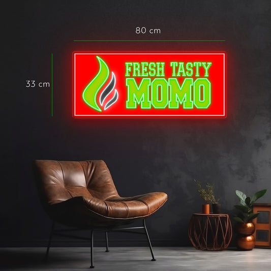 FRESH TASTY MOMO | LED Neon Sign