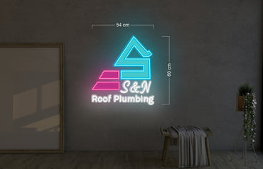 S&N ROOF PLUMBING | LED Neon Sign (2 signs ) (1 outdoors)