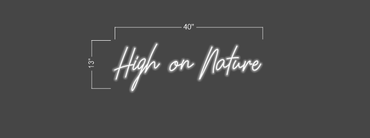 Drunken logo+ high on nature (RGB colors) ( 3 signs) | LED Neon Sign