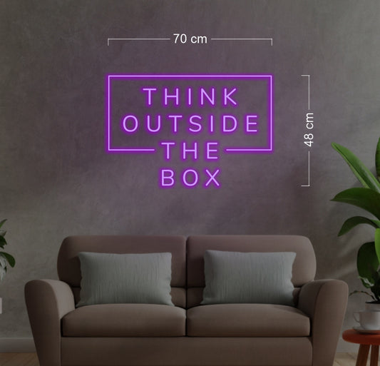 Think outside the box| LED Neon Sign