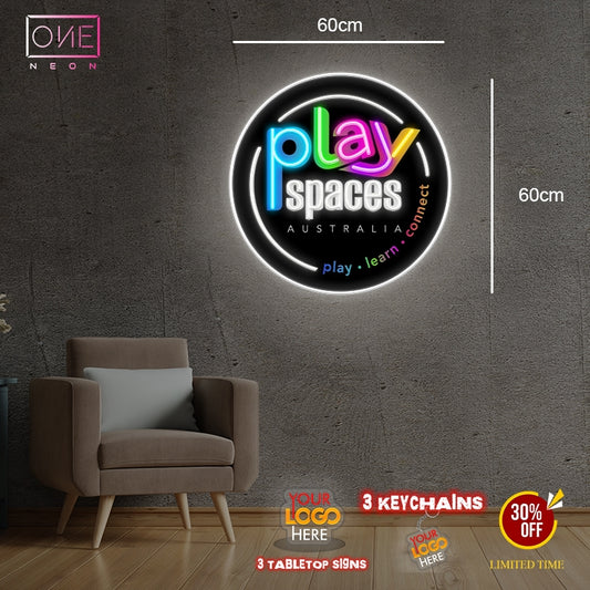 Play Spaces | LED Neon Sign