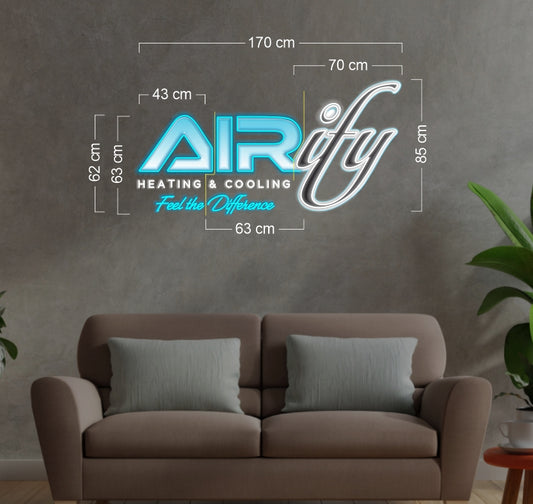 Enseigne au néon LED personnalisée pour entreprise