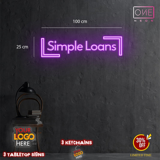 Simple Loans | LED Neon Sign