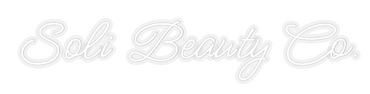 Custom Neon: Soli Beauty Co.