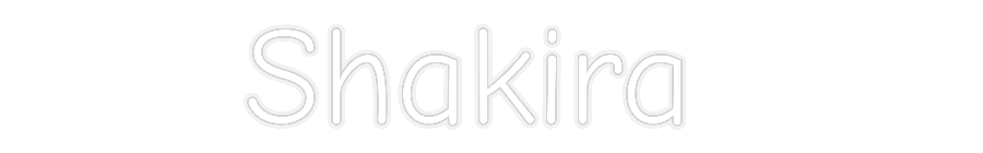 Custom Neon: Shakira