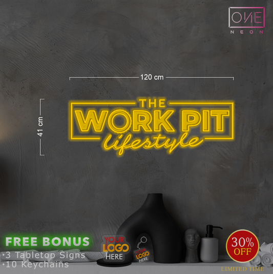 THE WORK PIT Lifestyle + RINGERS WESTERN | LED Neon Sign (2 signs)