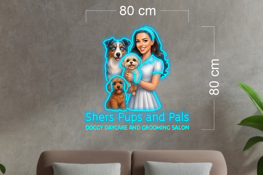 Shers Pups and Pals | LED Neon Sign