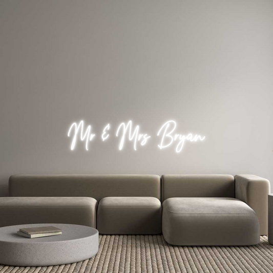 Custom Neon: Mr & Mrs Bryan