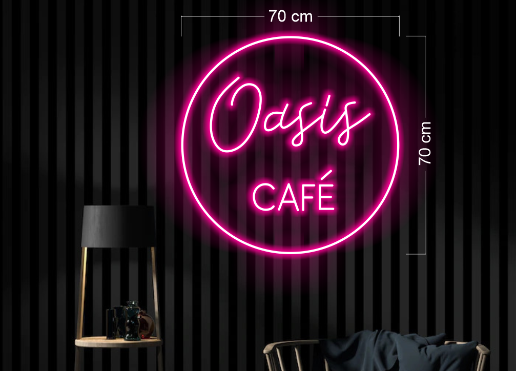 The oasis cafe ( RGB)| LED Neon Sign