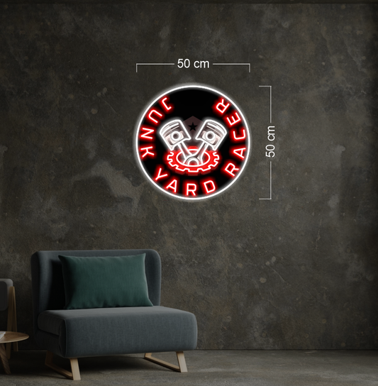 JUNK YARD RACER | LED Neon Sign