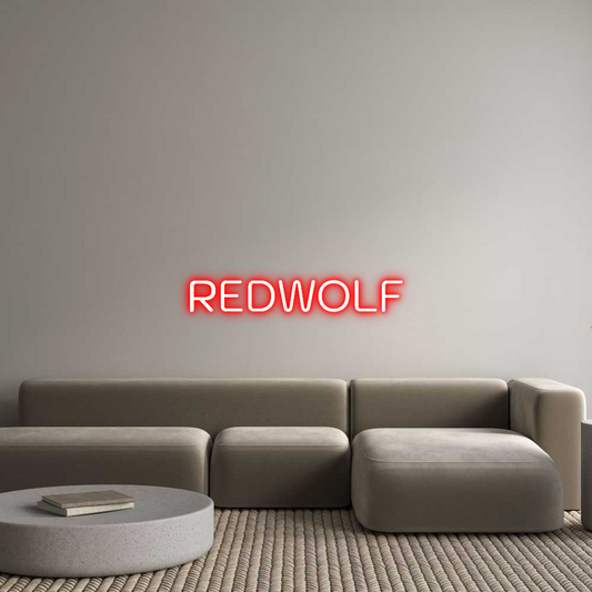 Custom Neon: REDWOLF