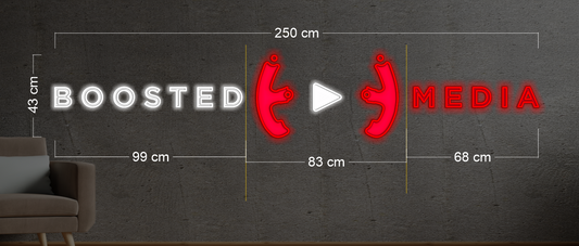 Boosted Media (2) | LED Neon Sign