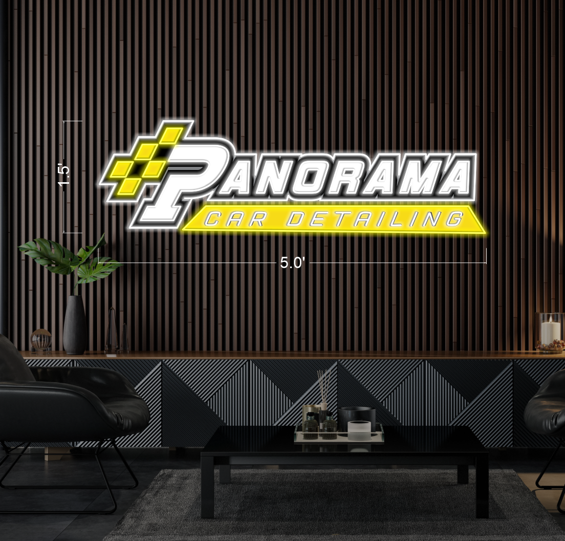 Panorama Car detailing| LED Neon Sign