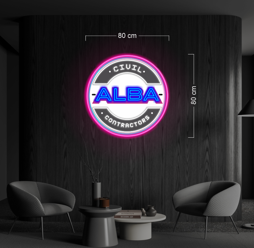Enseigne au néon LED personnalisée pour entreprise