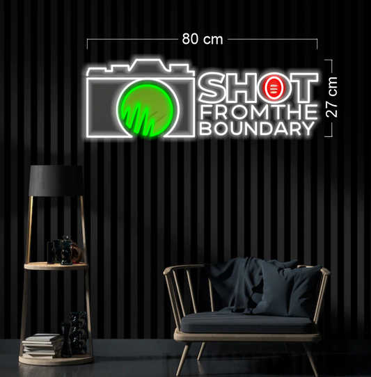 Shot from the boundary | LED Neon Sign