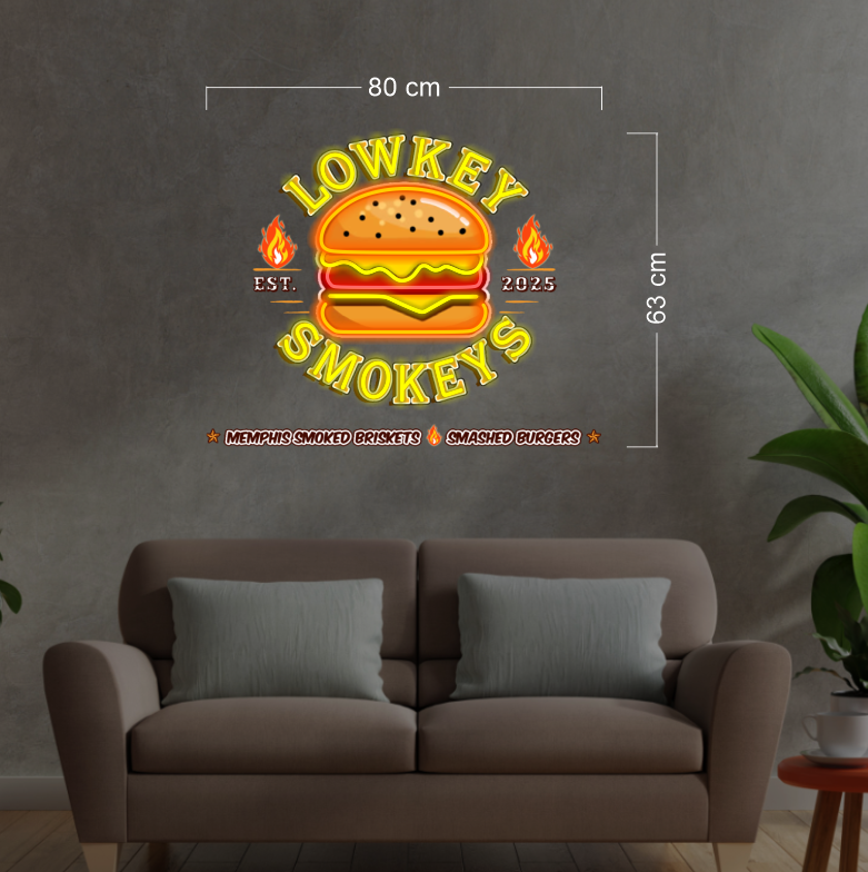 LOWKEY SMOKEYS | LED Neon Sign