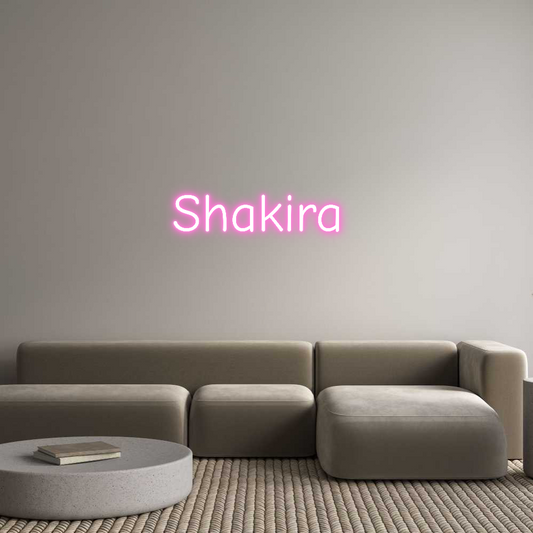 Custom Neon: Shakira