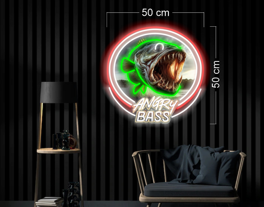 Angry bass| LED Neon Sign