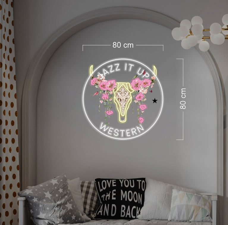 JAZZ IT UP WESTERN| LED Neon Sign