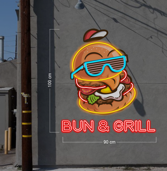 BUN & GRILL | LED Neon Sign