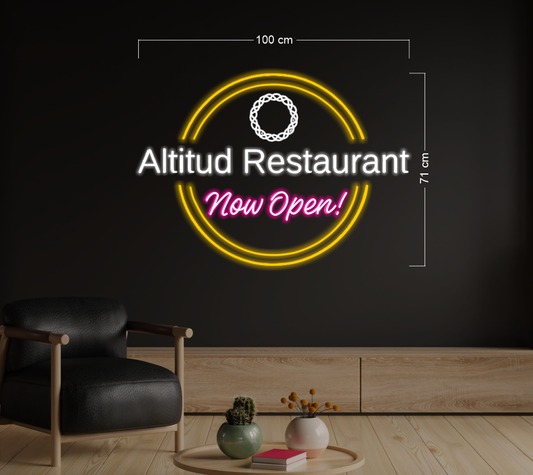 Enseigne au néon LED personnalisée pour entreprise