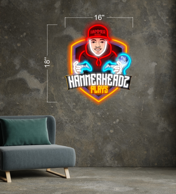 HAMMERHEADS PLAYS | LED Neon Sign