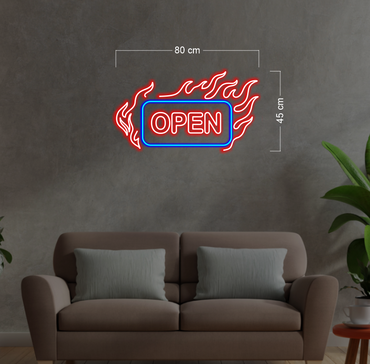 PRO ENGINE & DESIGN & OPEN & AUS POWER (3 SIGNS) | LED Neon Sign