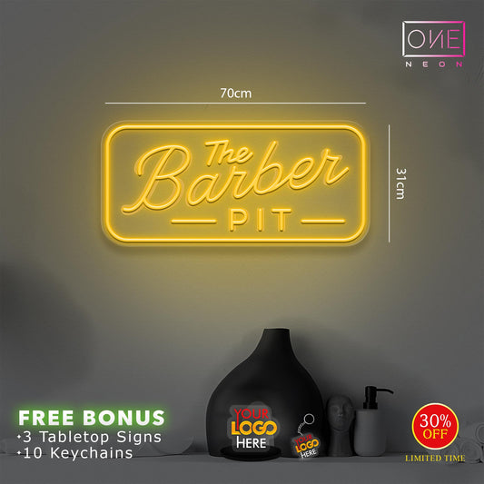 THE BARBER PIT | LED Neon Sign