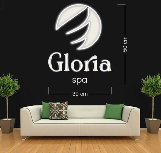 Enseigne au néon à LED Gloria Spa