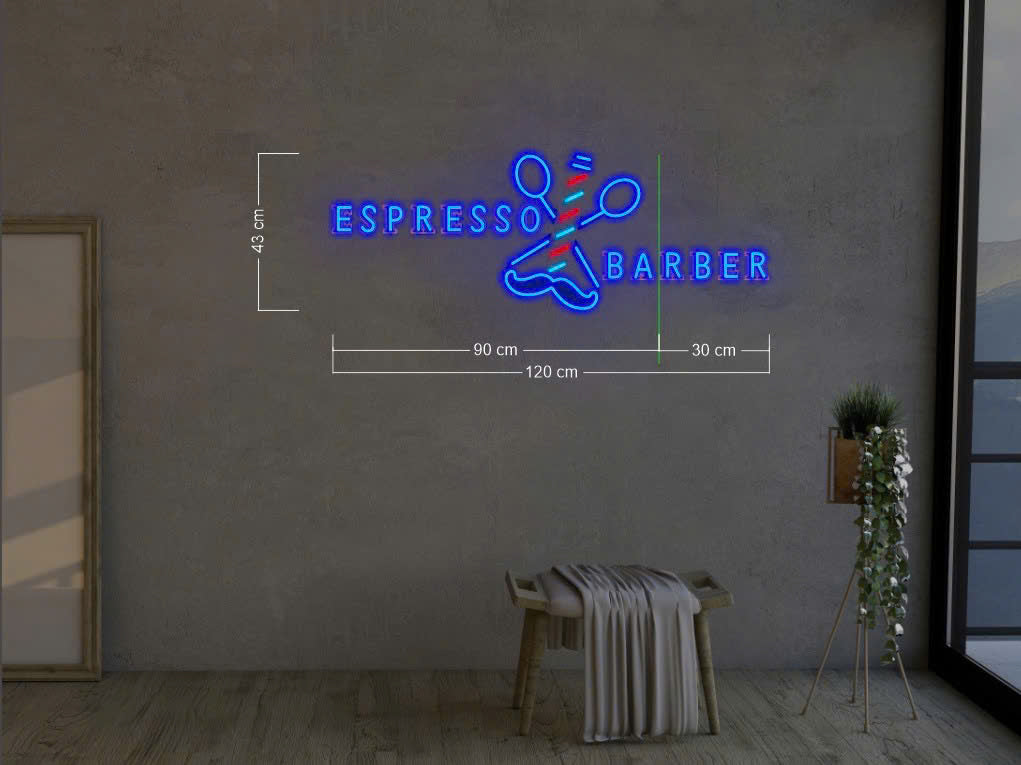 ESPRESSO BARBER| LED Neon Sign