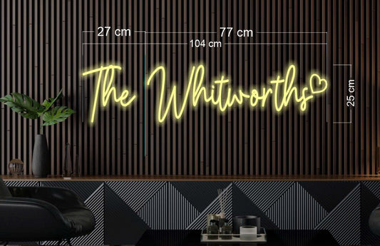 The Whitworths | LED Neon Sign