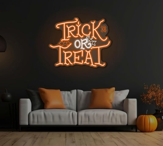 Trick or Treat LED Neon Sign